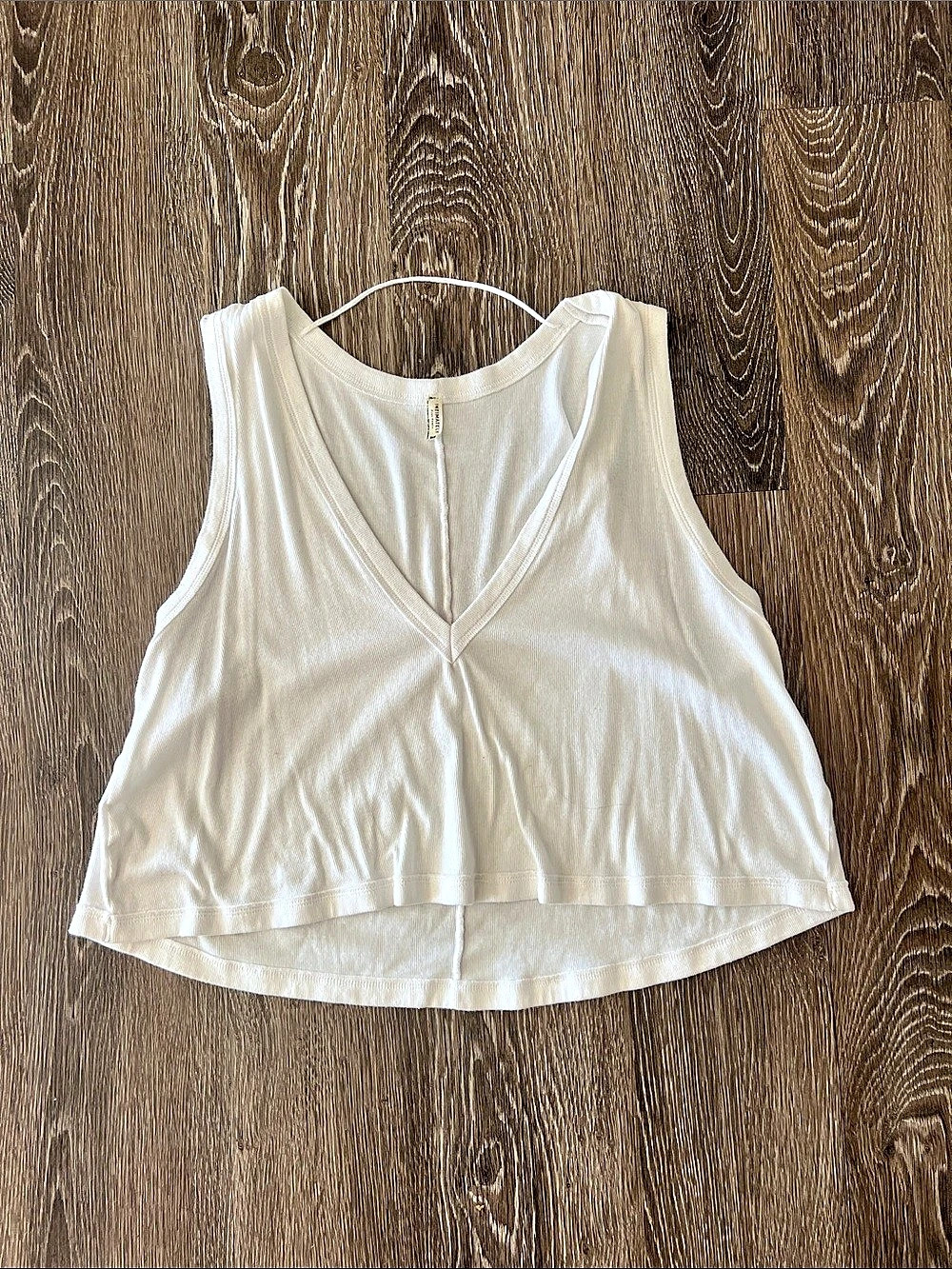 Free people Women's Ribbed V-Neck Tank Top Size Medium